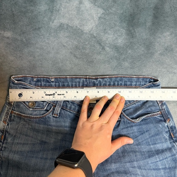 Banana Republic Jeans Women Size 26 Skinny Vintage Low Rise Blue Denim 28X25 - Picture 7 of 16